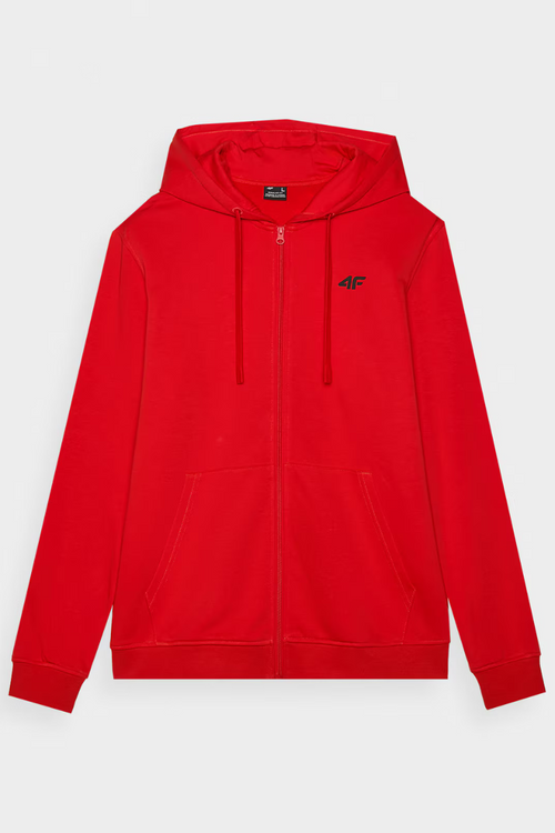 Чоловічий спортивний костюм худі на блискавці червоний 4FWMM00TSWSM1466-60S