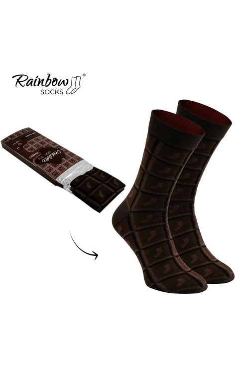 Шкарпетки Rainbow Чорний шоколад 1 пара