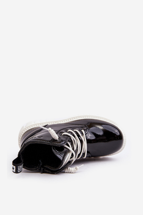 Дитячі блискучі стьобані черевики Big Star MM374147 Чорні