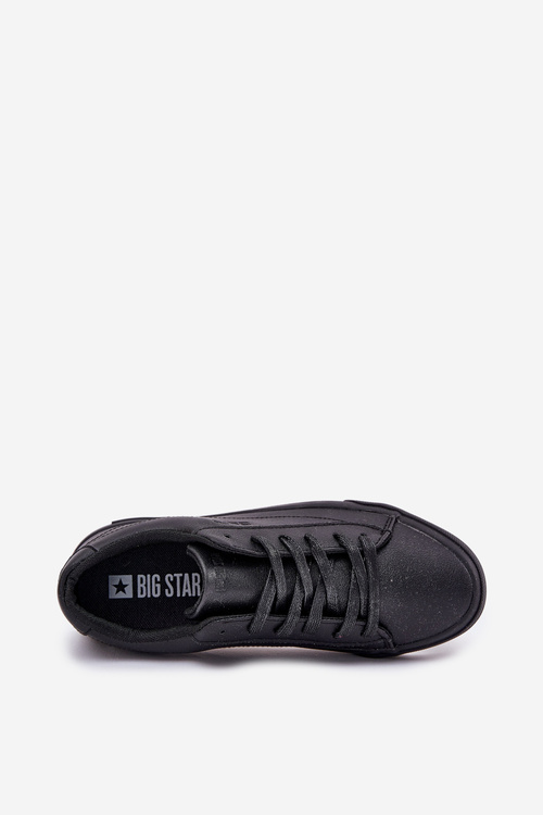 Чоловічі Класичні Низькі Кросівки З Еко Шкіри Big Star NN174252 Чорні