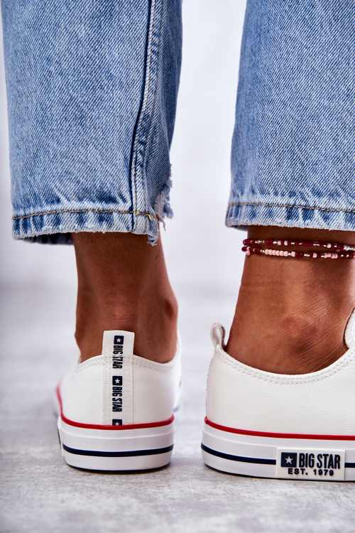 Жіночі шкіряні кросівки Big Star KK274095 Білі