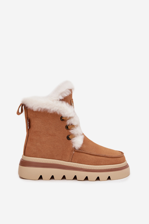 Жіночі зимові чоботи з натурального замші Lee Cooper LCJ-25-01-3738 Camel