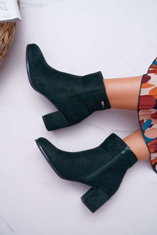 Чоботи жіночі на підборах Sergio Leone Green BT522