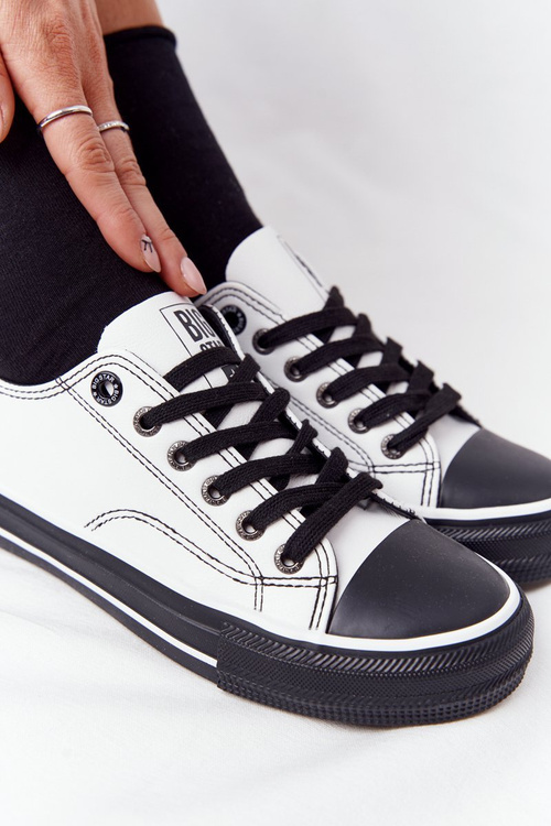 Жіночі шкіряні кросівки BIG STAR HH274147 біло-чорні