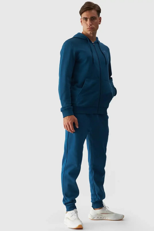 Чоловіча толстовка на блискавці 4F бірюзова 4FWAW24TSWSM1256-46S