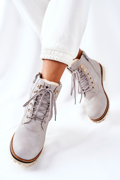 Жіночі лісоловці з утеплювачем світло-сірі Tiempo