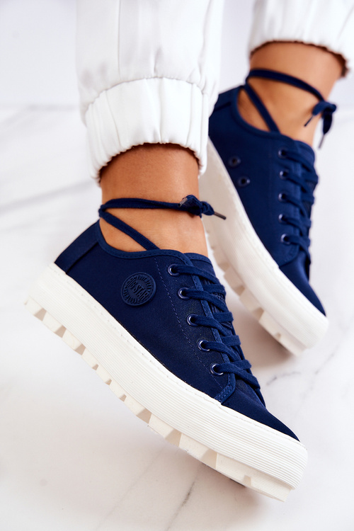 Жіночі кросівки BIG STAR JJ274491 Темно-сині