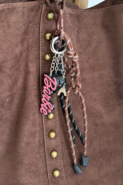 Брелок для сумки ключі Барбі Ейфелева вежа серце Celith