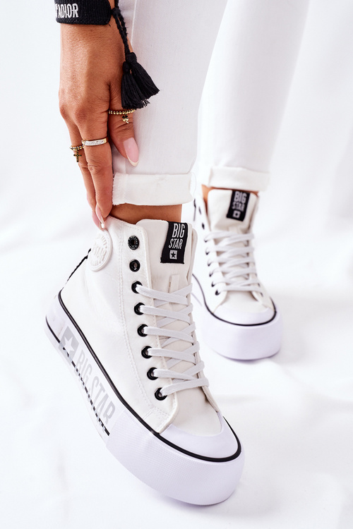 Високі кросівки на платформі Big Star II274014 Білі
