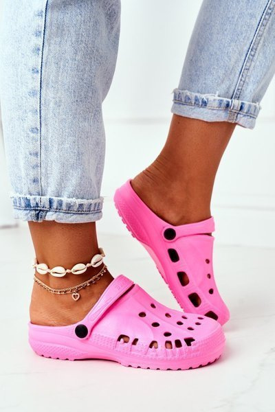 Жіночі поролонові шльопанці Crocs EVA рожеві