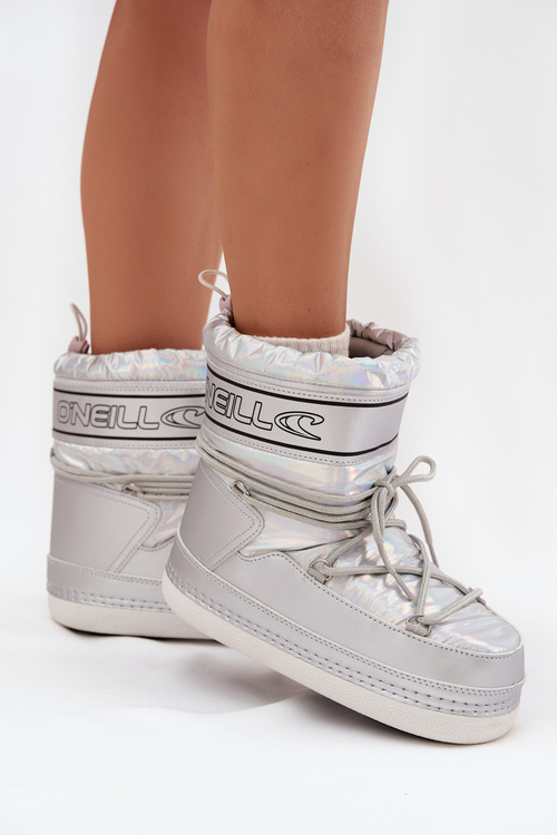 Жіночі зимові черевики на шнурівці O'NEILL LISA WOMEN HIGH 90253012.99S Срібний