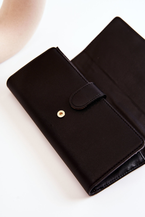 Жіночий великий шкіряний гаманець NOBO M0120-C020 чорний
