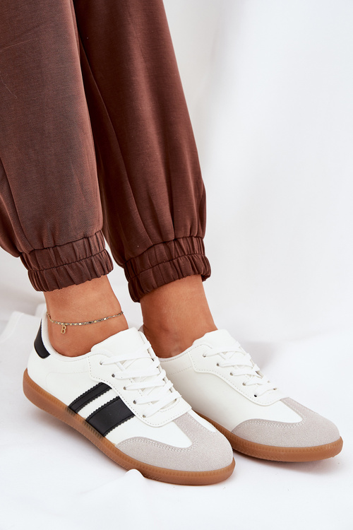 Низькі Жіночі Кросівки З Еко Шкіри Білі Nonalorin