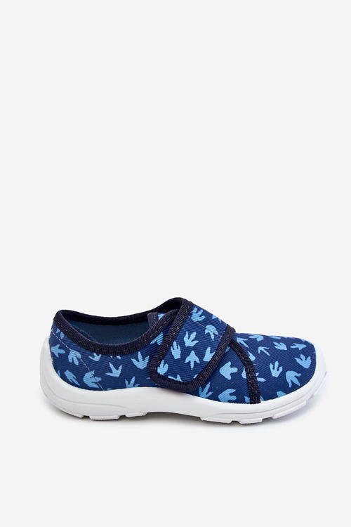 Дитячі тапочки Befado Сліди динозаврів 974X476 темно-синій