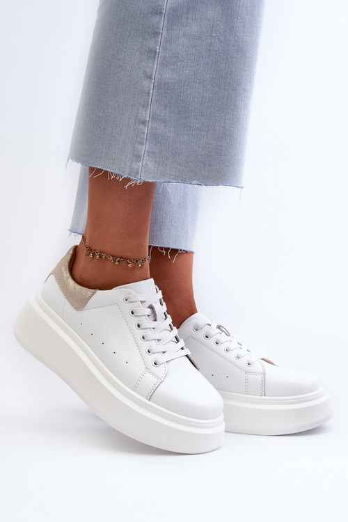 Жіночі кросівки на платформі D&A LR568 Білі