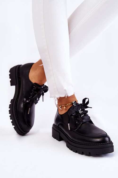 Жіночі шкіряні туфлі La.Fi 210004B-PU Чорні