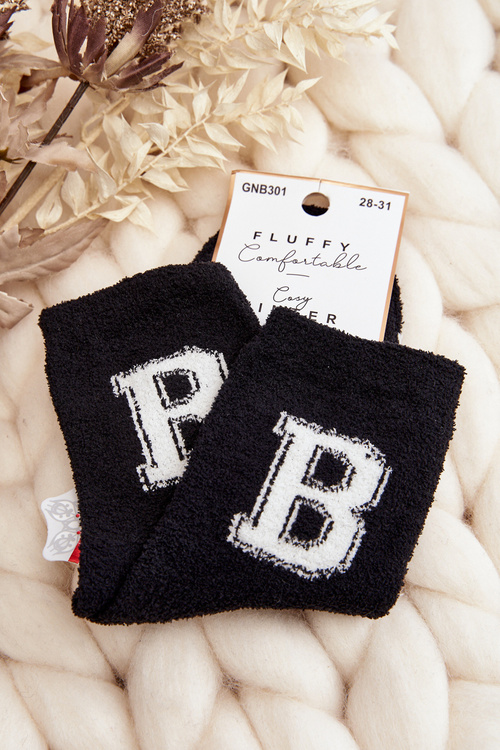 Теплі чорні молодіжні шкарпетки