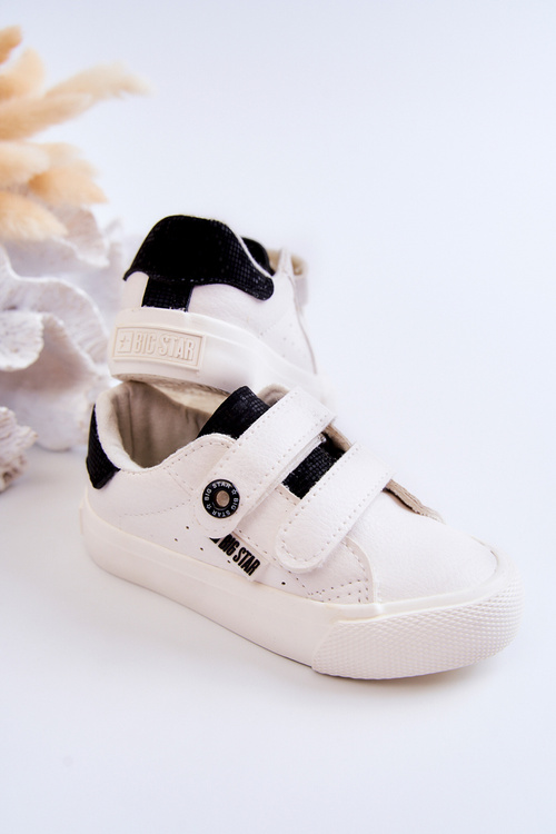 Дитячі кросівки на липучці Big Star JJ374108 біло-чорні