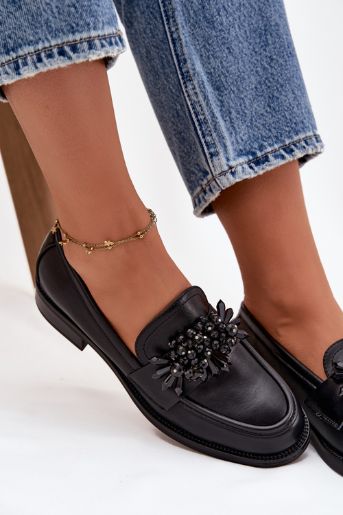 Жіночі Мокасини З Оздобленням Чорні Murelle