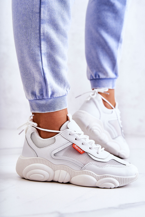 Жіночі кросівки Спортивне взуття з сіткою білі Sallis