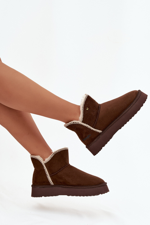 Жіночі снігові черевики на платформі Wrangler 20253093.IKU шоколадні