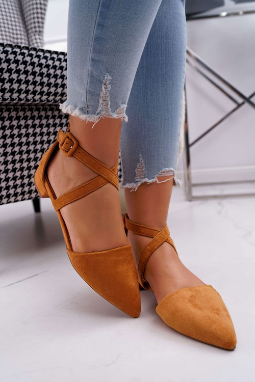 Жіночі замшеві балетки Spike Camel Vontare