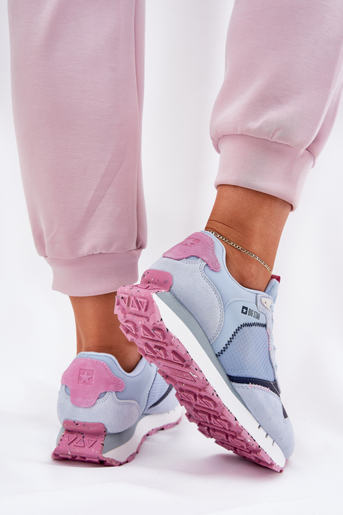 Замшеве Легке Спортивне Взуття Для Жінок Big Star RR274236 HI-POLY SYSTEM Сині