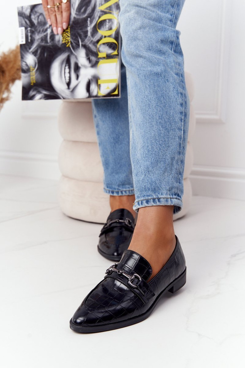 Елегантні жіночі лофери S.Barski Чорні