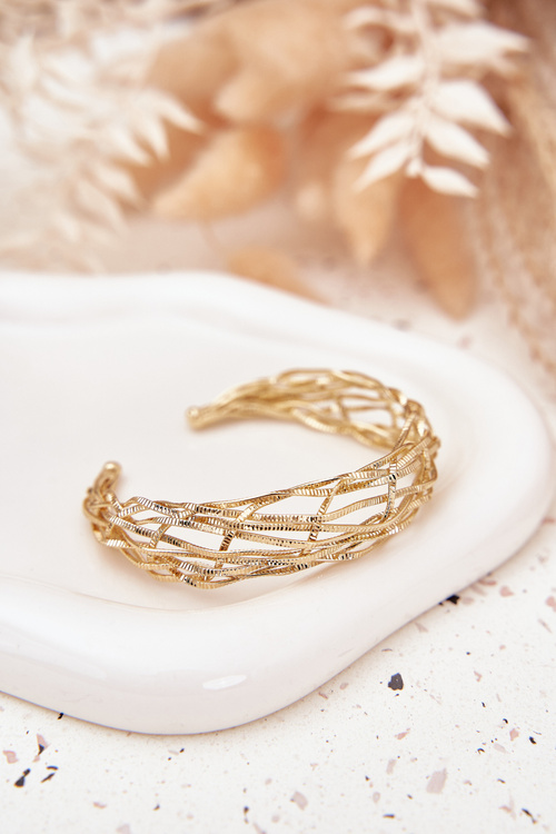 Браслет із медичної сталі золото