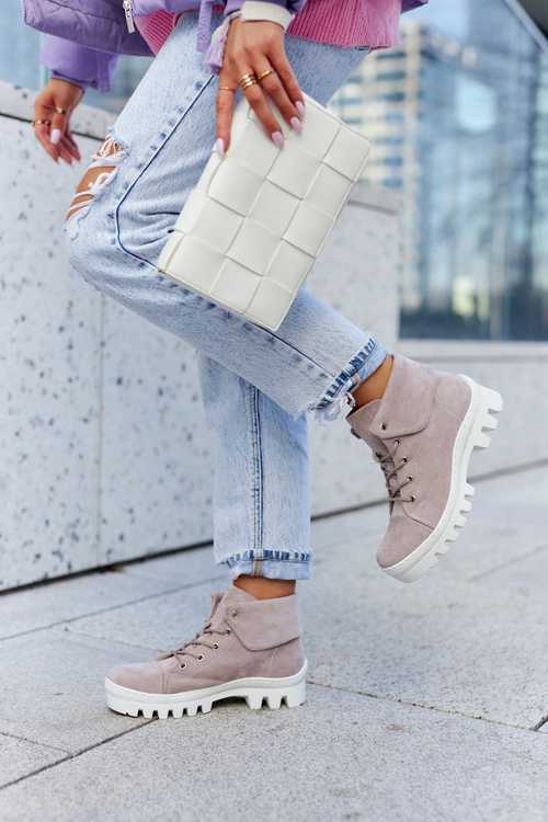 Замшеві чоботи Trapper Tiered Світло-фіолетові Dalles