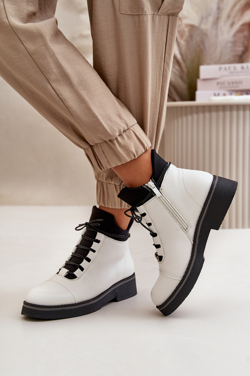 Чоботи жіночі утеплені з еко шкіри бежеві Erisabelle