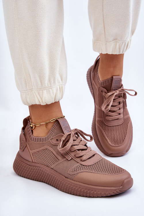 Жіночі зручні кросівки Memory Foam System Big Star LL274416 Світло-коричневі