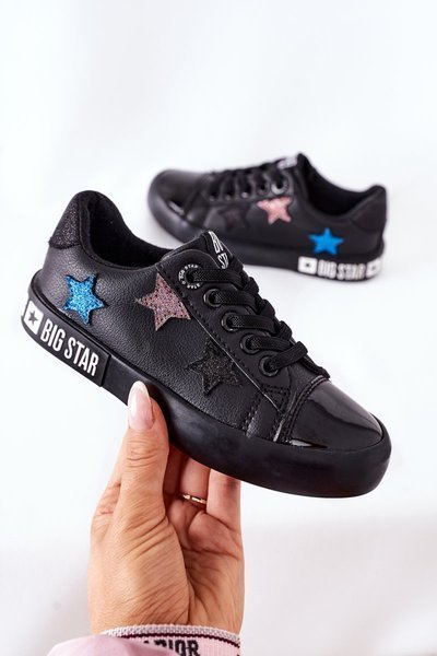 Дитячі шкіряні кросівки BIG STAR II374031 Чорні