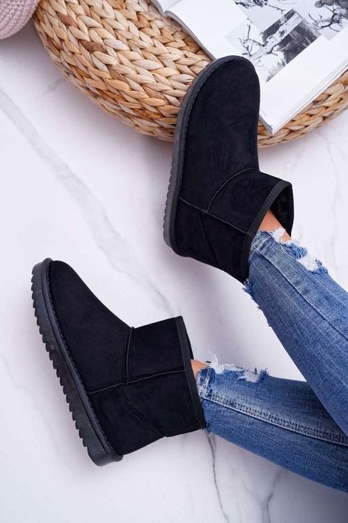 Жіночі чорні утеплені зимові черевики Borneo