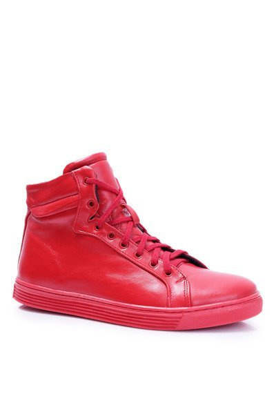 Чоловічі шкіряні тенісні кросівки Bednarek Red Edys