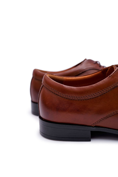 Чоловічі елегантні шкіряні туфлі Bednarek Visiting Brown Gaspare