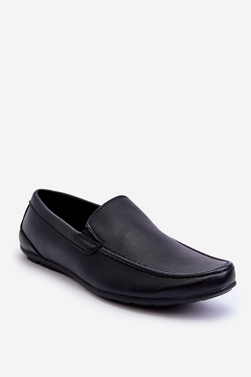 Чоловічі шкіряні лофери Black Theo