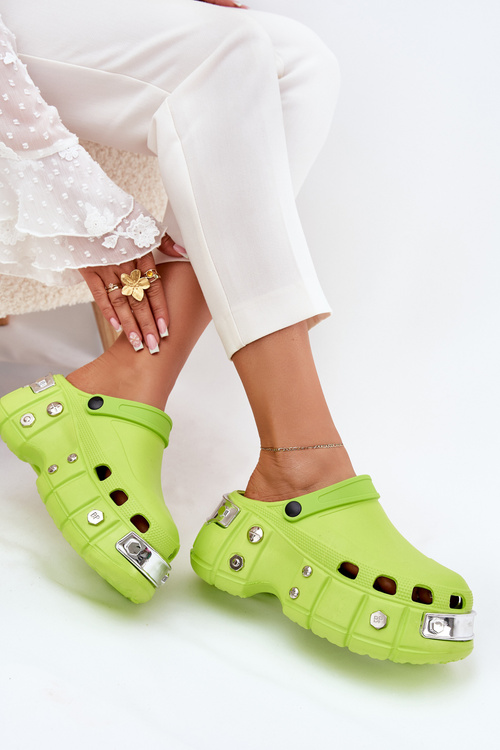 Жіночі сандалі на масивній платформі лаймова Корина