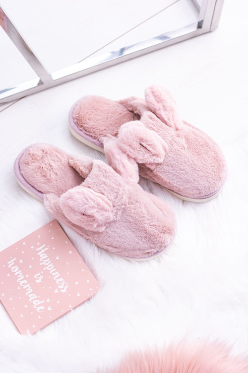 Жіночі тапочки Кролики з вушками Рожеві Алабама