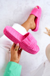 Тапочки на платформі Pink Lilly