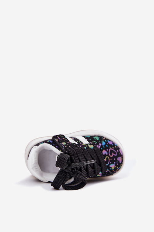 Дитячі Спортивні Кросівки З Сердечками Чорні Mirelle