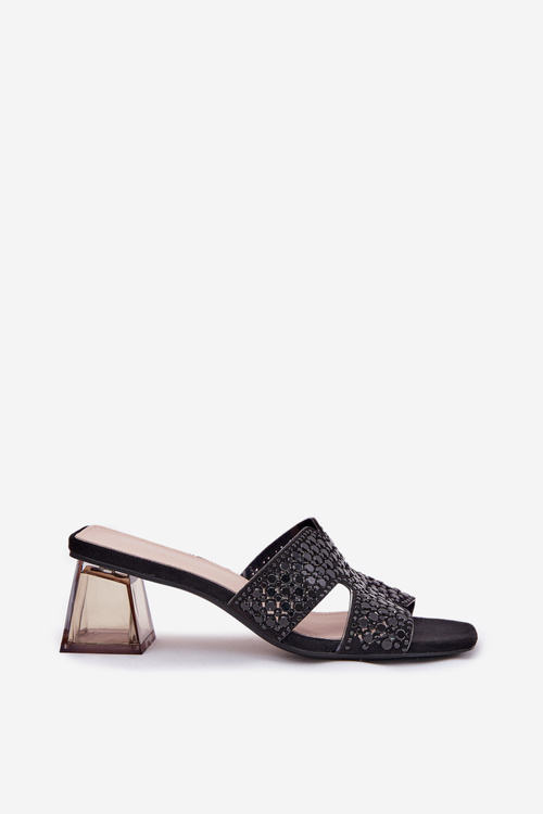 Жіночі сандалі на підборах Vinceza 62230 чорні