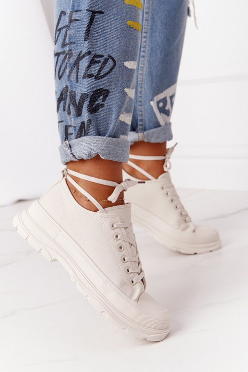 Кросівки на масивній підошві бежеві Travel Time