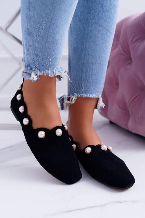 Жіночі чорні балетки Lu Boo Milis