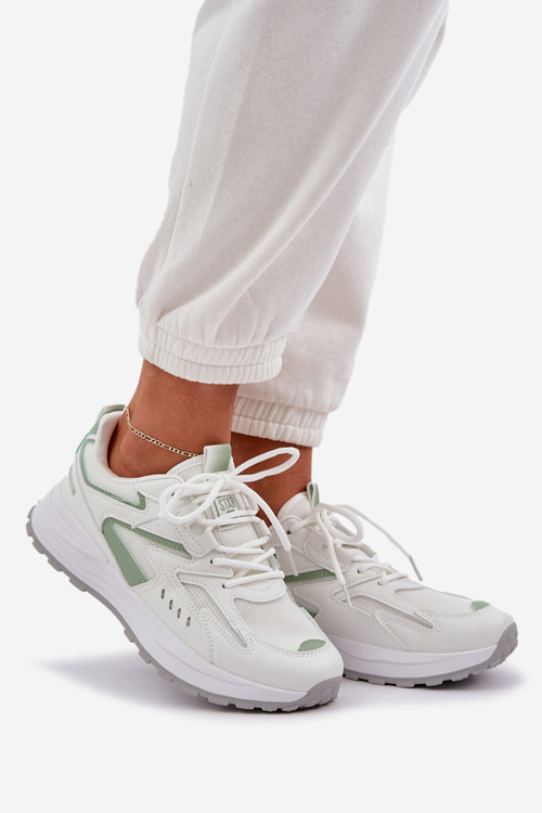 Жіноче Спортивне Взуття Big Star NN274A095 HI-POLY SYSTEM Біло-Зелене