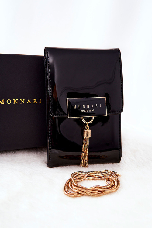 Жіноча сумочка Monnari Laquered BAG5130-M20 Чорна