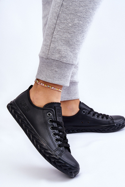 Жіночі шкіряні кросівки Big Star LL274402 Чорні