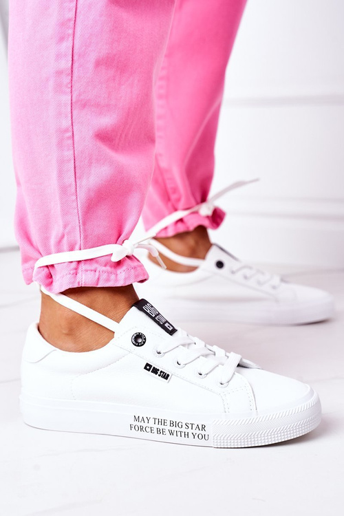 Жіночі шкіряні тенісні туфлі BIG STAR EE274316 Білі