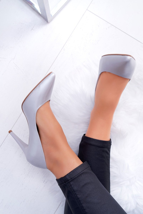 Туфлі на шпильці з перлами Sergio Leone Срібні туфлі Feliciana