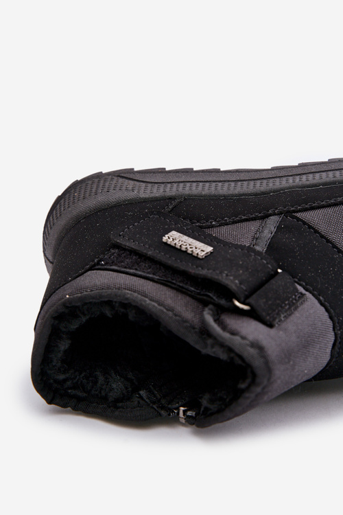 Утеплені чоловічі зимові черевики Snow Boots Black Progress PROGJ-22-153